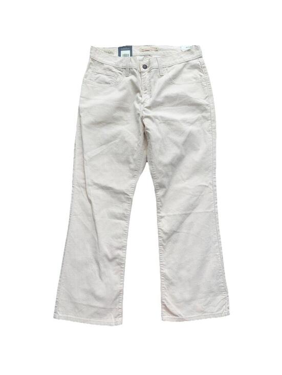 Levi's Pants - Levi’s Premium Corduroy Pants Women Ivory Middy Ankle Bootcut 30x27 New